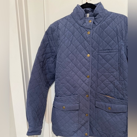 Duluth Blue Quilted Snap Button Jacket Women's L Insulated Stand Up Collar - Picture 7 of 11